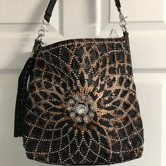 Starburst Rhinestone Shoulder Bag = Showstopper PRS1 - Picture 3 of 11